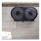 San Jamar 9 in. Roll 19 in. x 5.25 in. x 12 in. JBT Twin Toilet Oceans Tissue Dispenser - Transparent Black Pearl